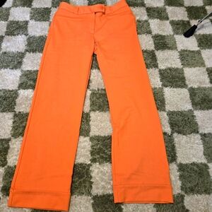 Betabrand Women's Casual Orange Pants